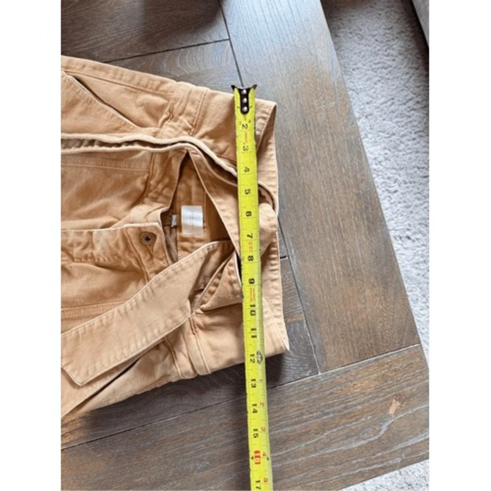 Jonathan Simkhai Standard Paperbag‎ Pants Women Tan 28 (T1)